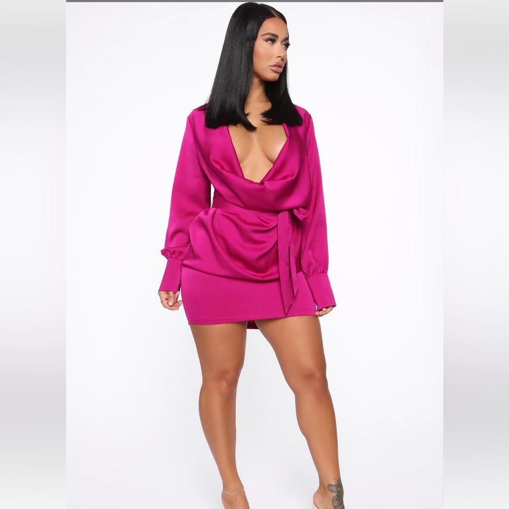 Gorgeous Magenta Mini Dress